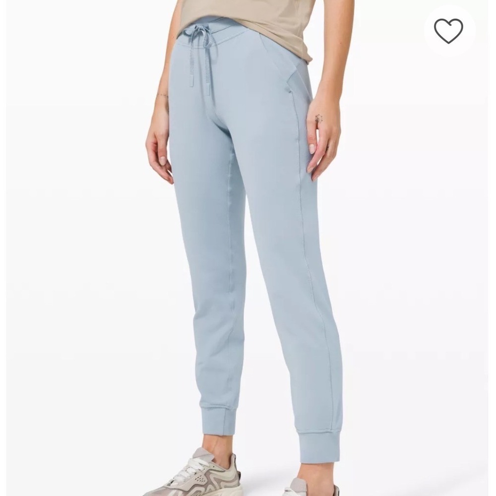 Lululemon Ready to Rulu Jogger Pants Athletic Yoga Light Blue Comfy Sz 6 LW5CP1S